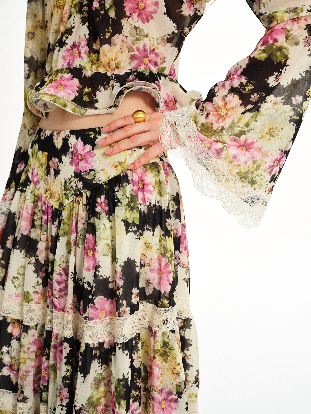 Vintage Floral Lace Set