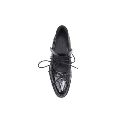 Zapatos Mary Jane acolchados con cordones