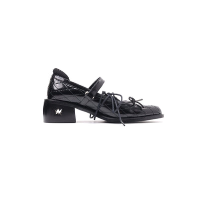 Zapatos Mary Jane acolchados con cordones