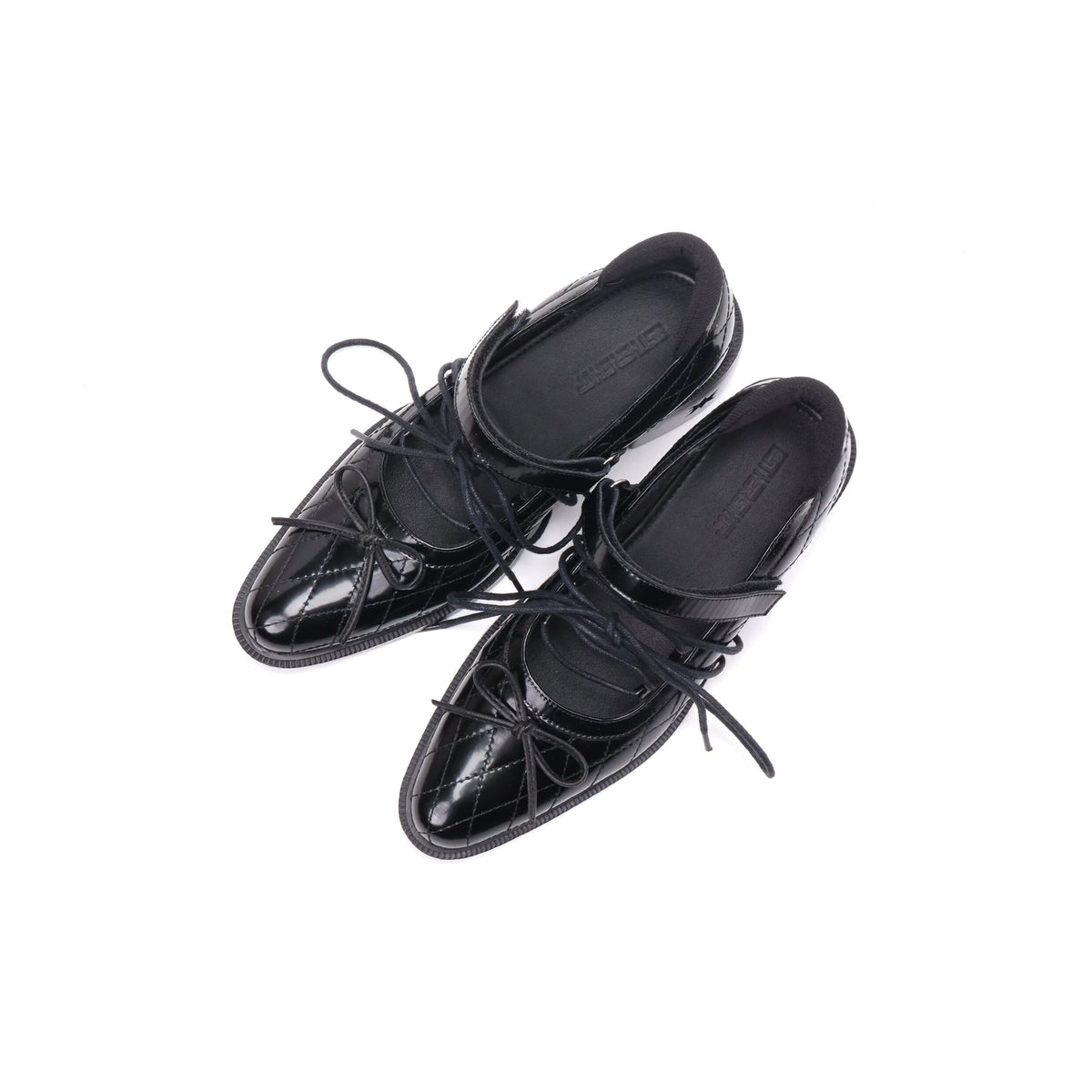 Zapatos Mary Jane acolchados con cordones