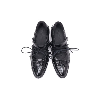 Zapatos Mary Jane acolchados con cordones