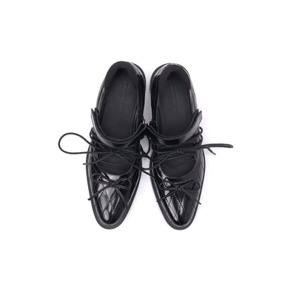 Zapatos Mary Jane acolchados con cordones