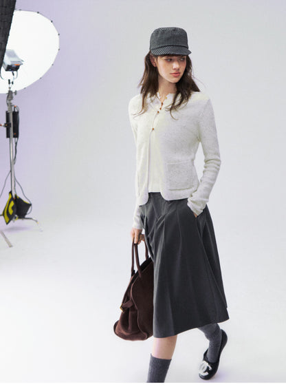 Quần culotte ống rộng xếp ly