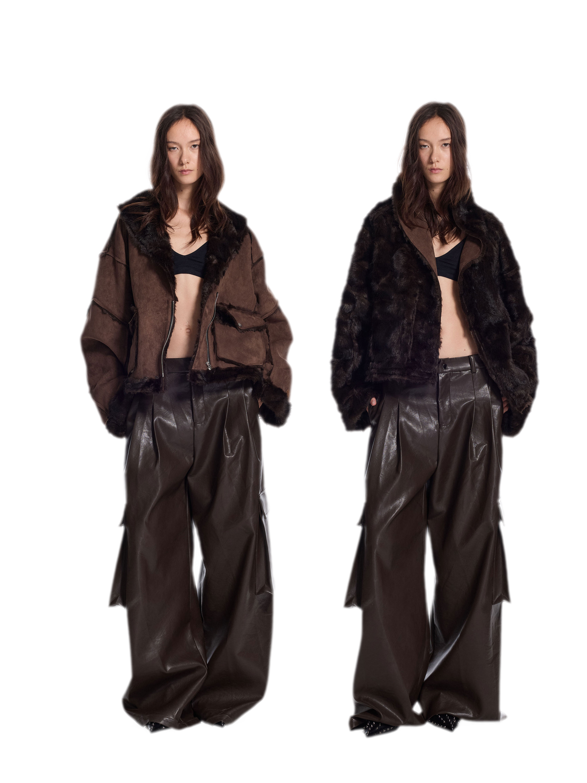 Faux Fur Reversible Short Jacket