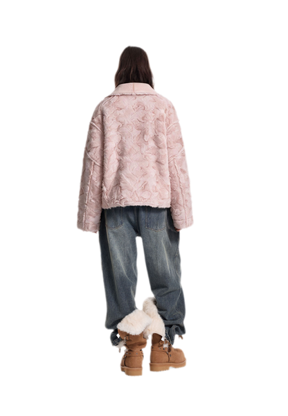 Faux Fur Reversible Short Jacket