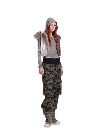 Reversible Quilted Fur Vest