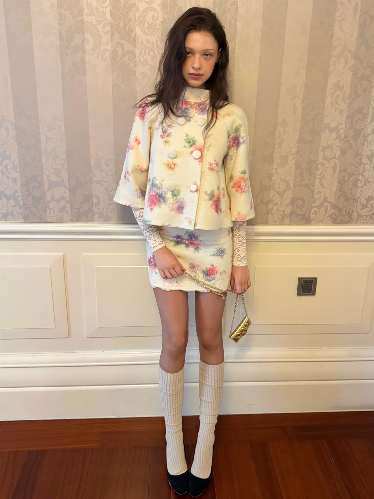 Vintage Floral Double-Faced Suit