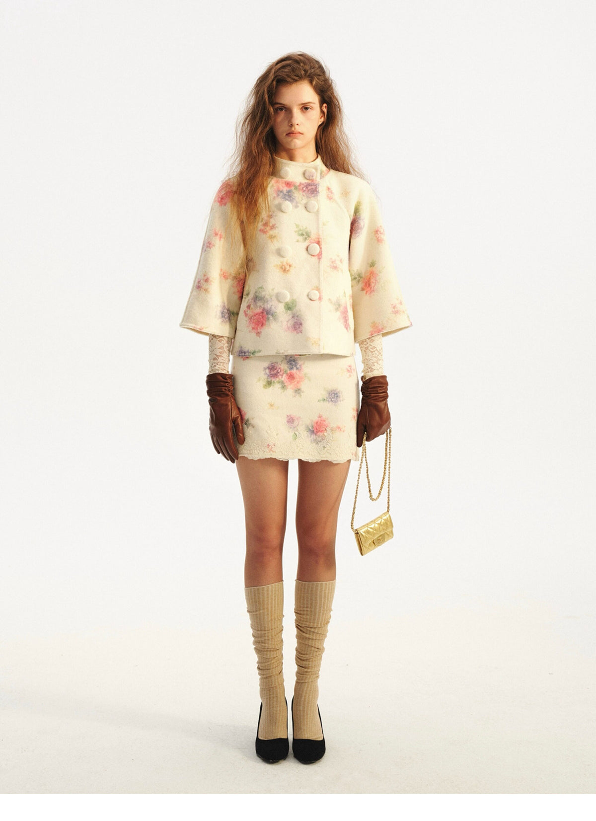 Vintage Floral Double-Faced Suit