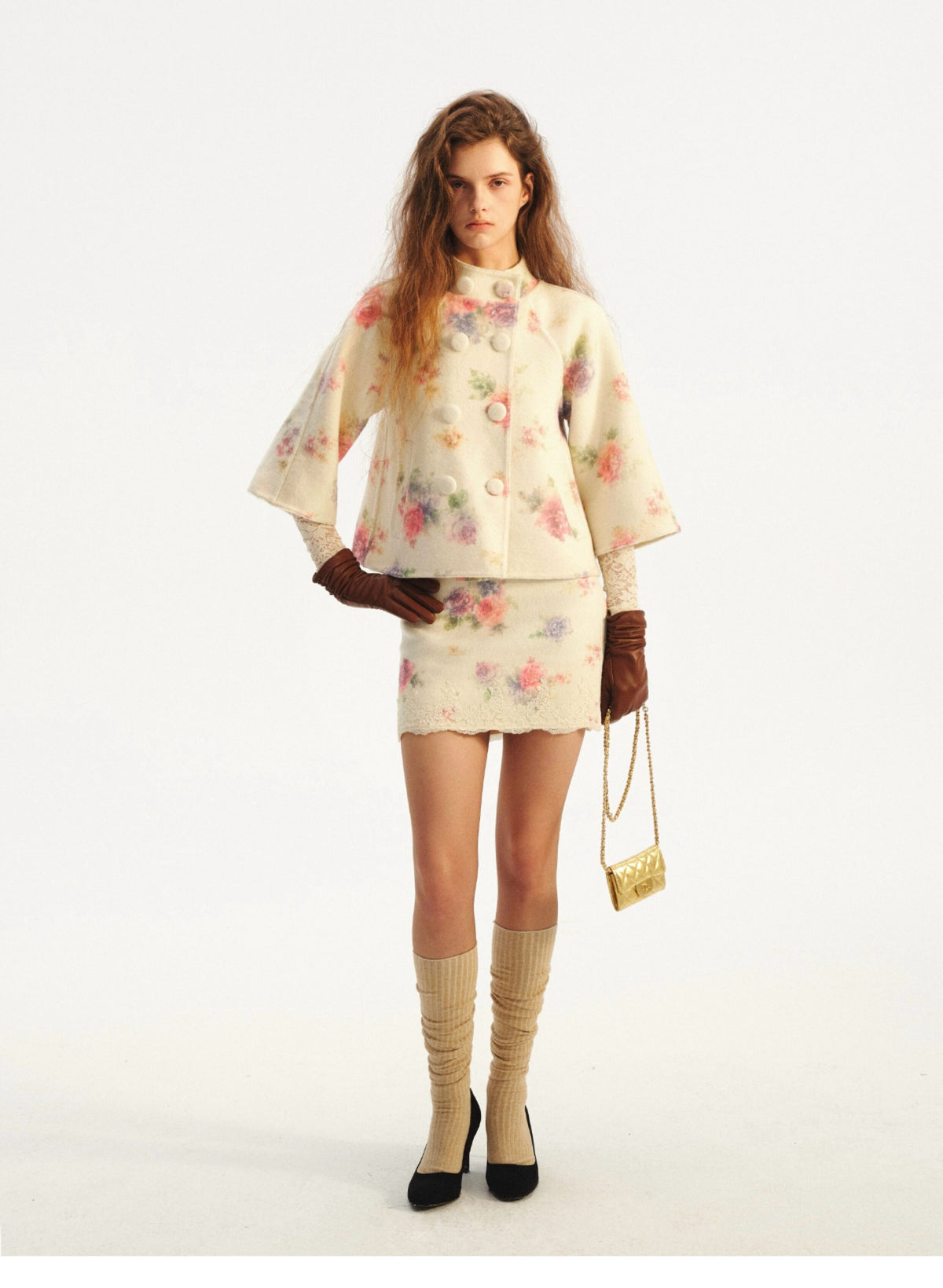 Vintage Floral Double-Faced Suit