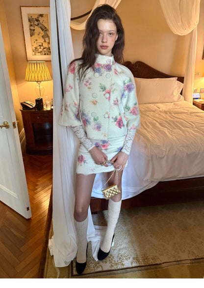 Vintage Floral Double-Faced Suit