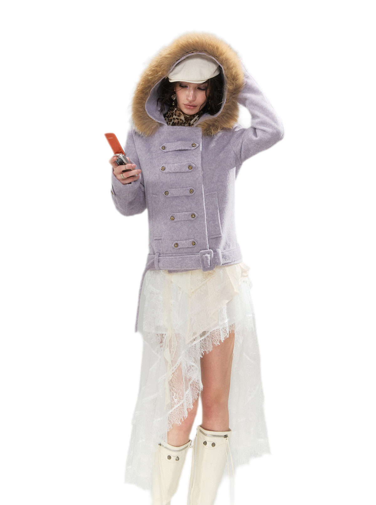 Wool Belted Hooded Coat — 갤러리에서 이미지 11번 불러오기