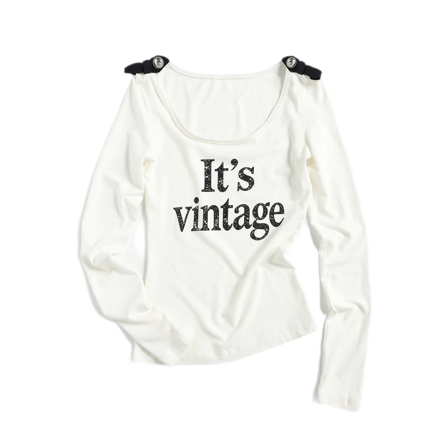 Floral Scoop-Neck Fitted T-Shirt