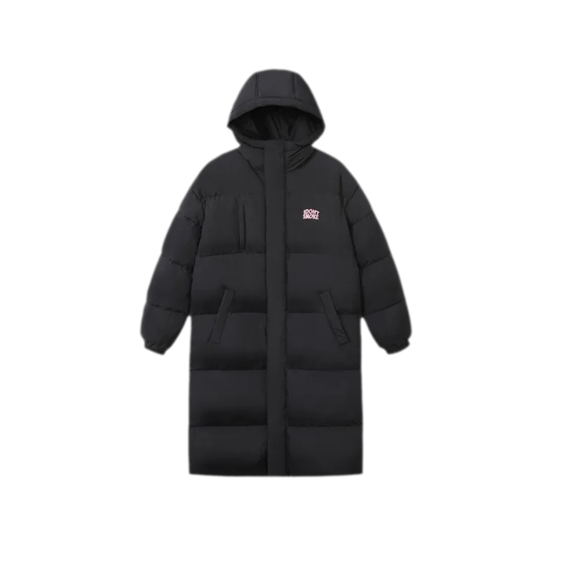 Long Hooded Duck Down Jacket