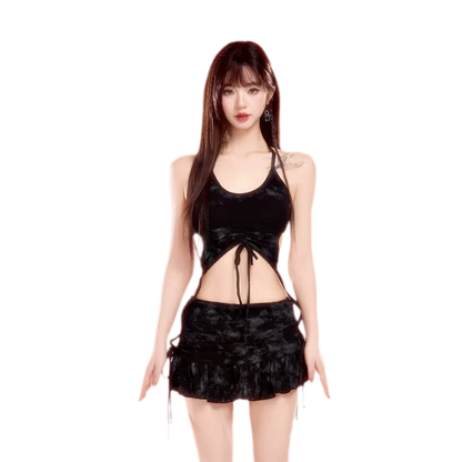Skirt Shorts Bikini Set