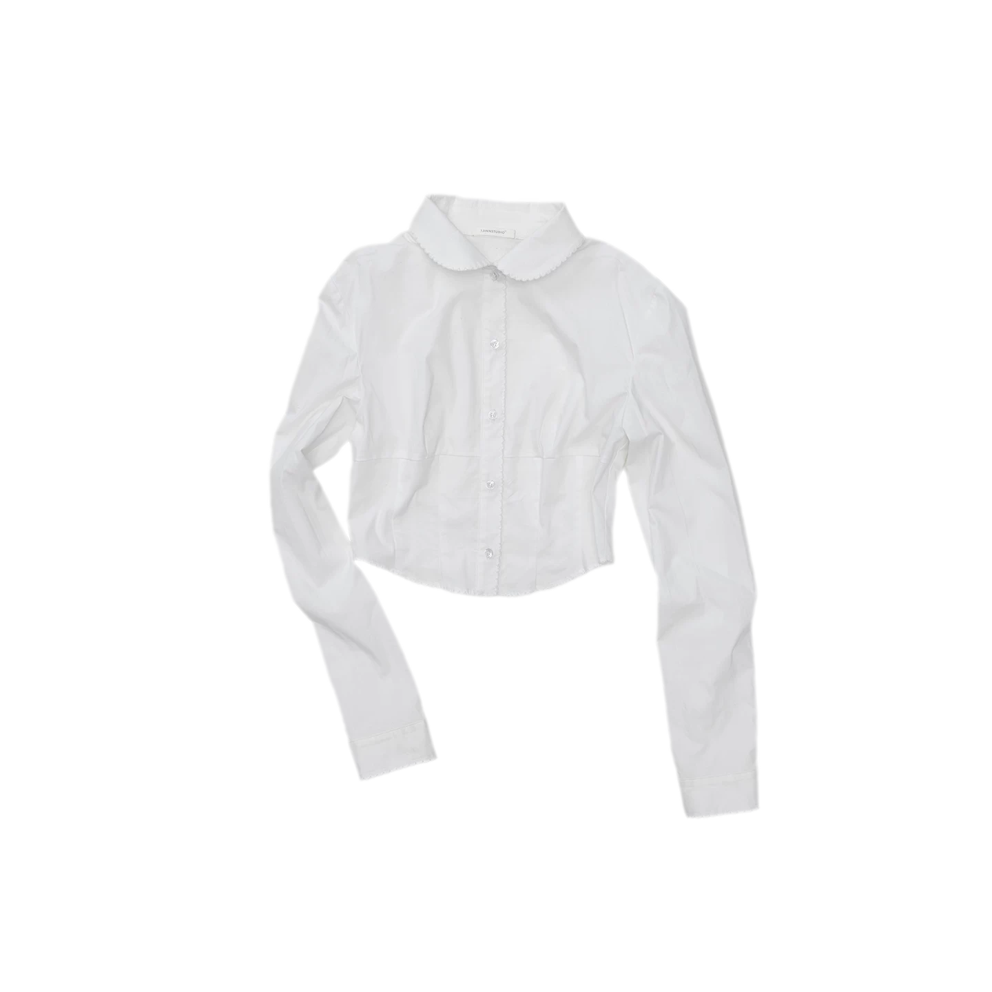 Embroidered Peter Pan Collar Shirt