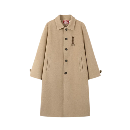 Embroidered Tailored Long Coat