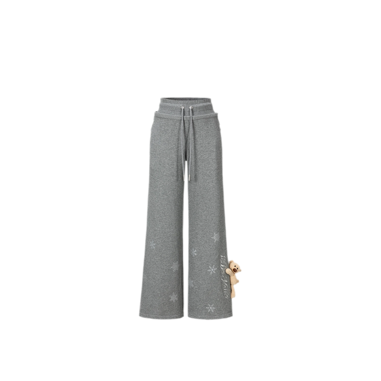 Reflective Gradient Micro-Flare Sweatpants