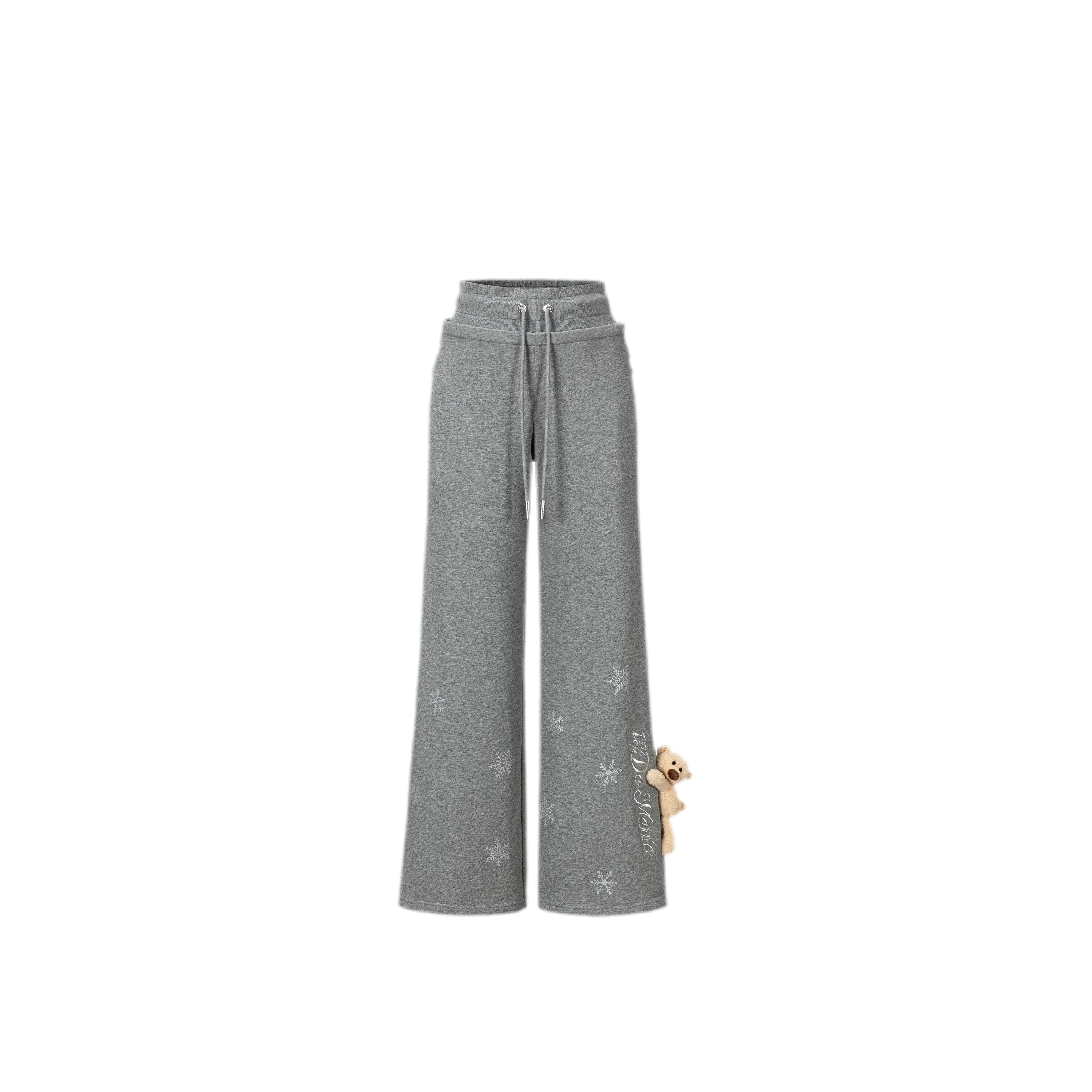 Reflective Gradient Micro-Flare Sweatpants