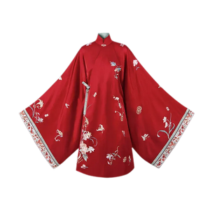 High-Collar Cross-Front Long Robe / XS
