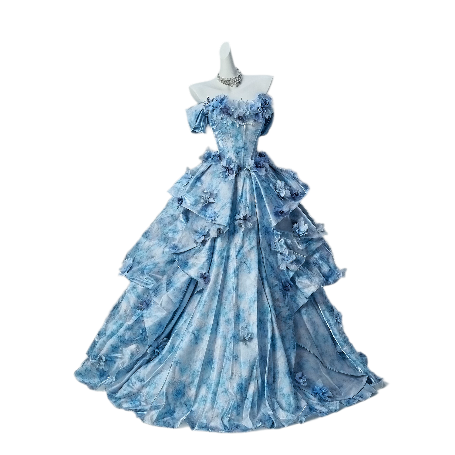 Nayi Floral Ball Gown