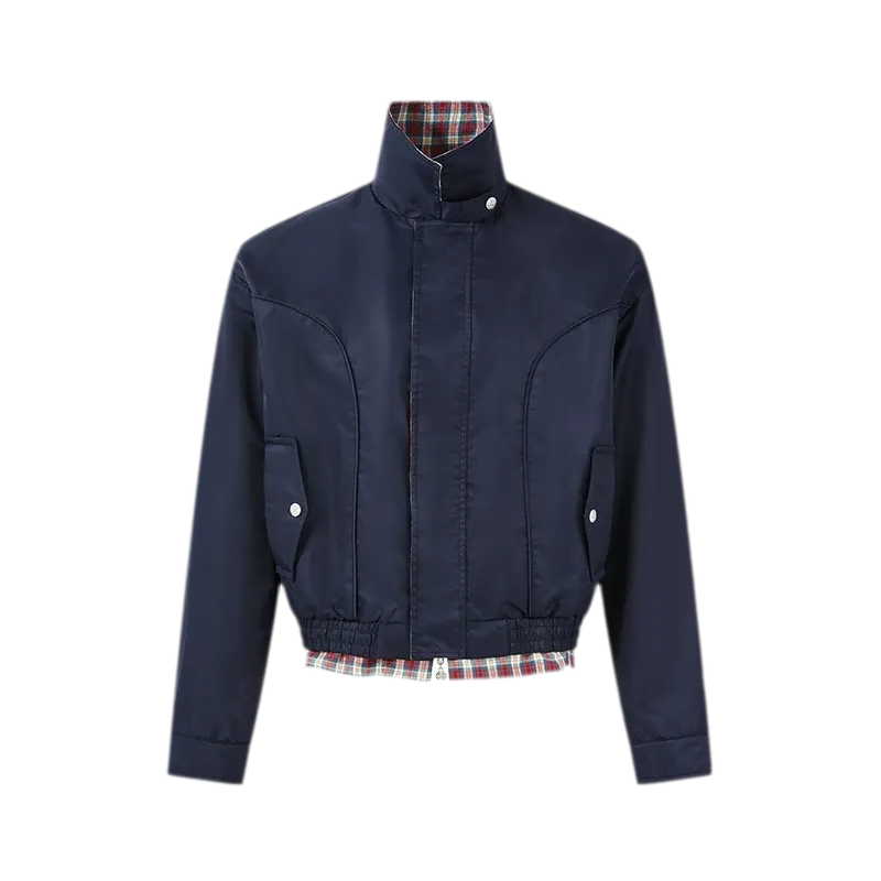 Vintage Houndstooth Harrington Jacket