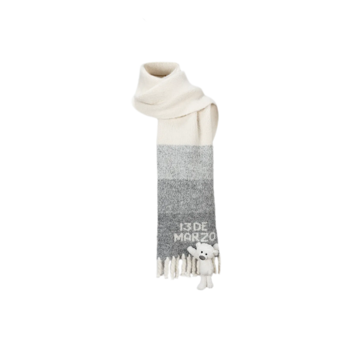 Yarn-Dyed Brushed Fringe Scarf