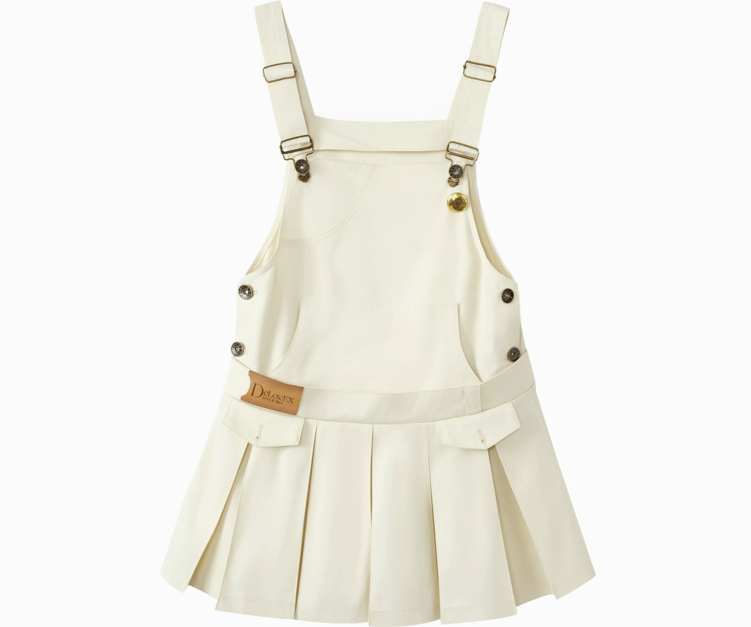 Pleated Suspender Dress