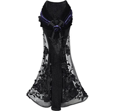Beaded Embroidered Mermaid Skirt / S
