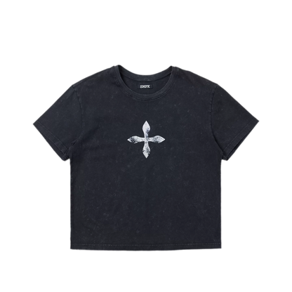 Cross Flower Vintage Tee