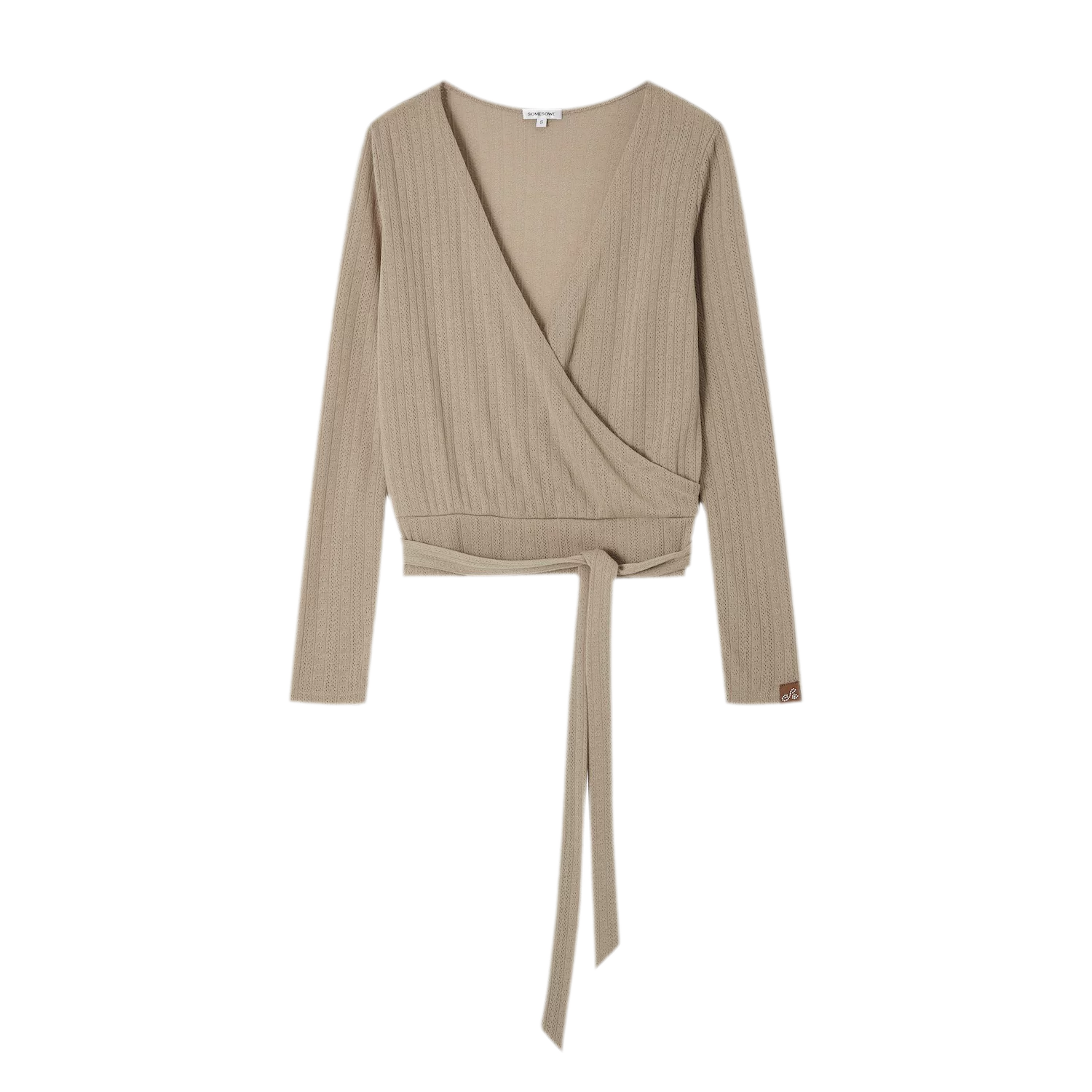 Wrap Tie Knit Top