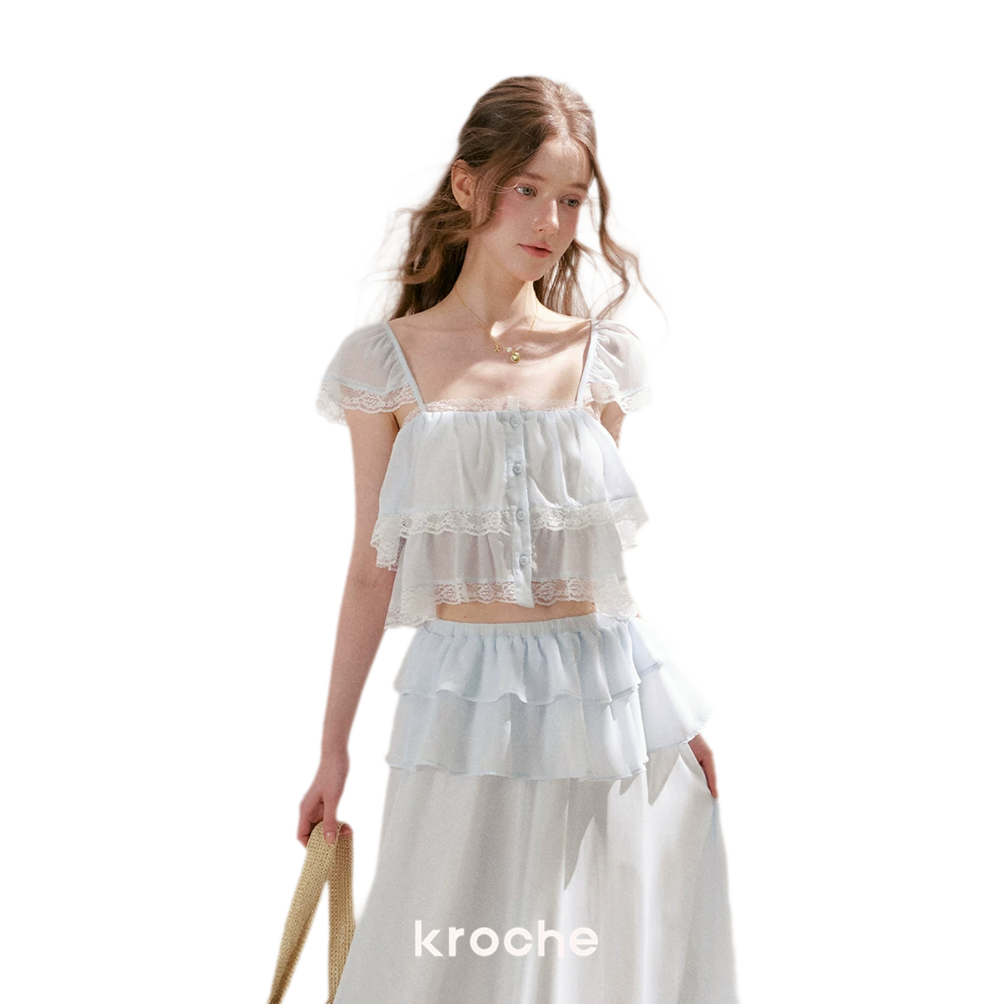 Romantic French Lace Two-Piece Set