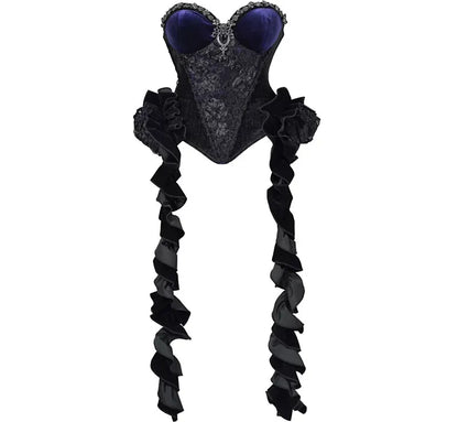 Rhinestone Velvet Gothic Corset