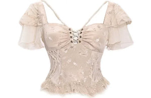Lace Boned Top (Pre-order) / S