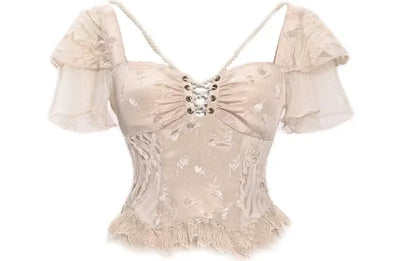 Lace Boned Top (Pre-order) / S