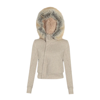 Hooded Plush Zip Set