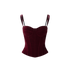 CORSELET Velvet Boned Corset Top – view 16