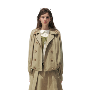 Milk Tea Khaki Trench Coat / S