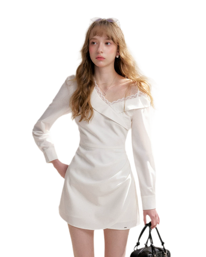 Romantic Encounter Lace Short Dress