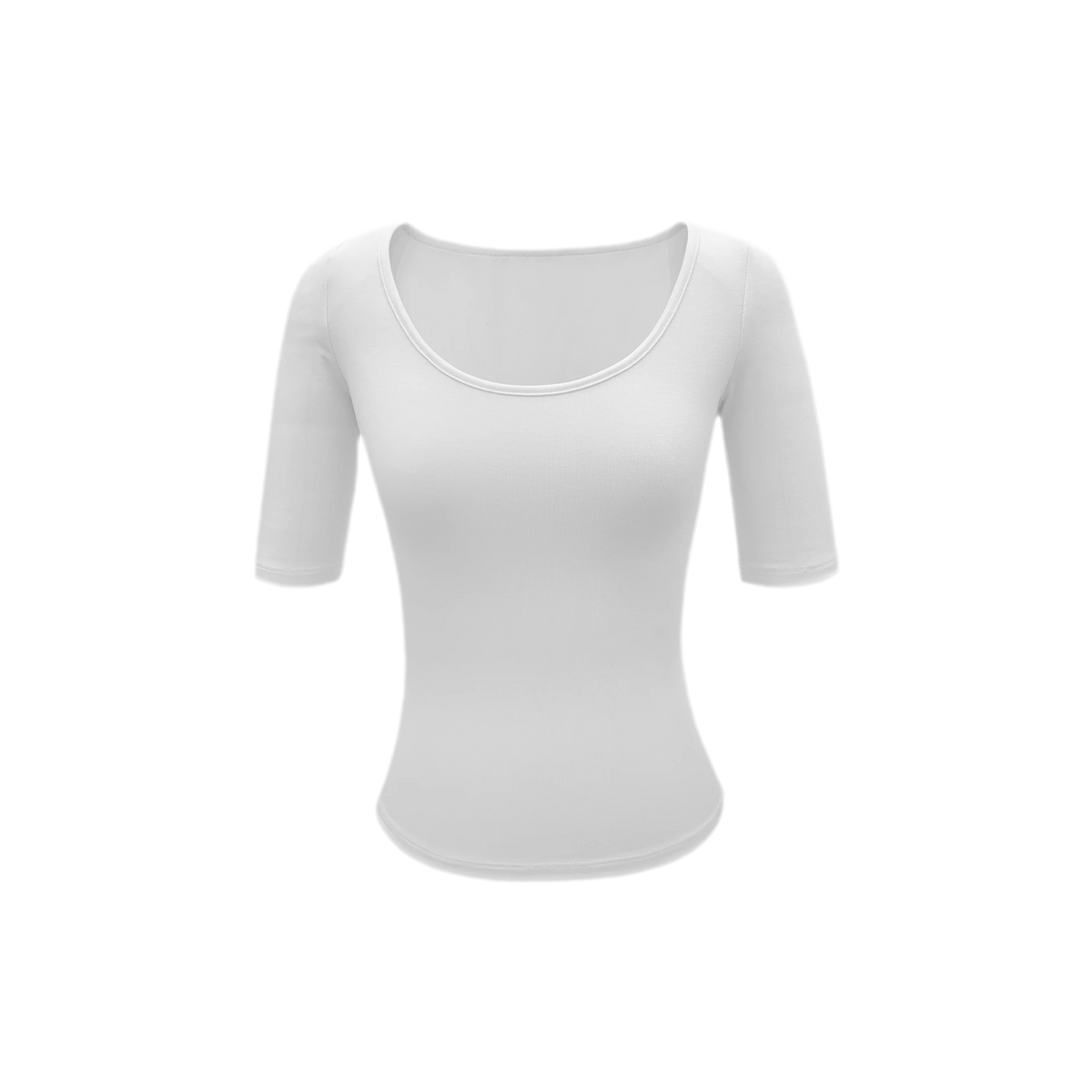 Soft U-Neck Slim-Fit T-Shirt