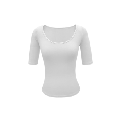 Soft U-Neck Slim-Fit T-Shirt