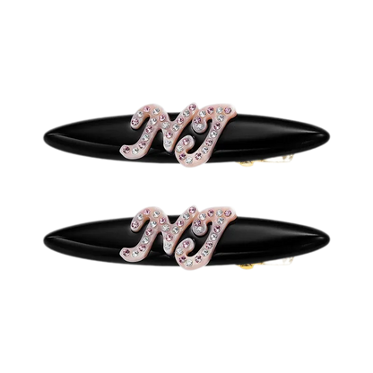 Logo Hair Clip Set