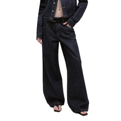 Redline Cropped Raw Denim Jacket