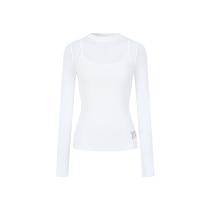Cashmere Layered Fitted T-shirt