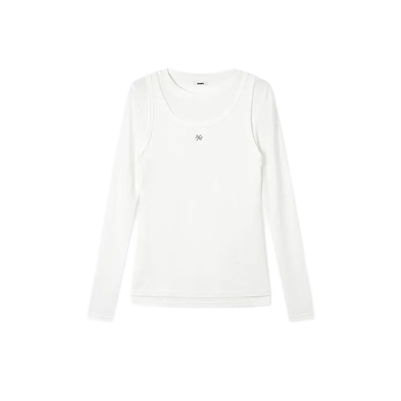 Lyocell Layered Long Sleeve Tee