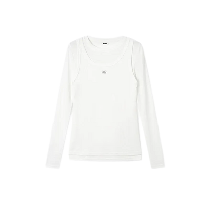 Lyocell Layered Long Sleeve Tee
