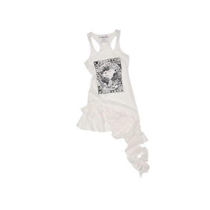 Lace Ruffle Tank Dress