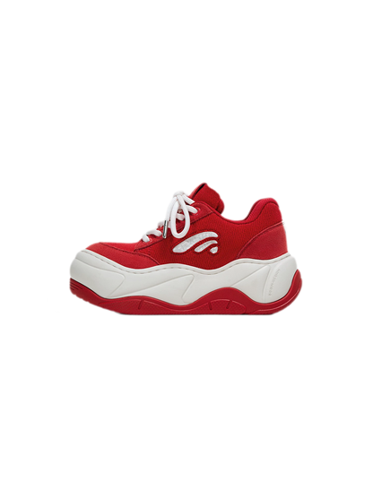 Red Platform Sneakers