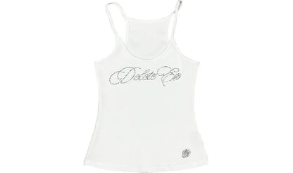 Rhinestone Ribbed Cami Top