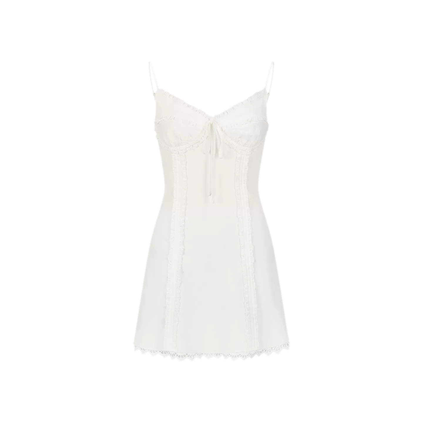 French Style Bow Tie Waist A-Line Dress