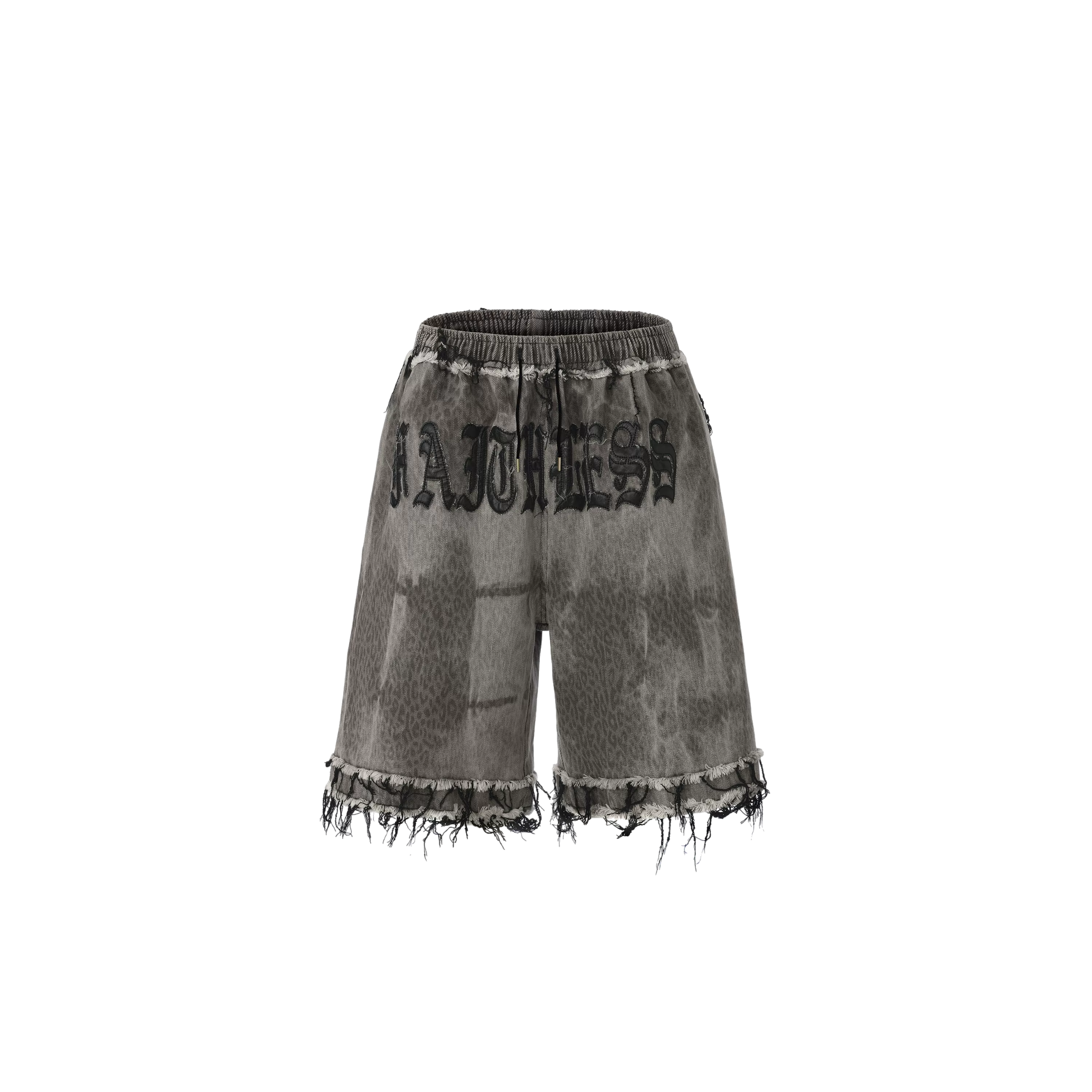 Punk Grunge Distressed Denim Shorts